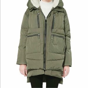 New Orolay Green Down Coat